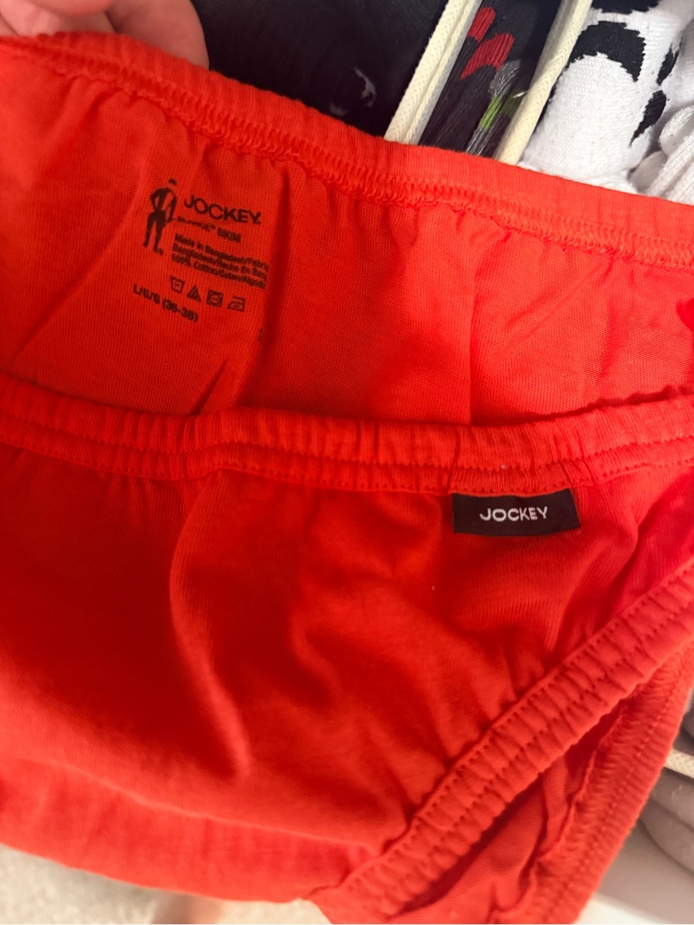 Jockey Men's Bright Orange Cotton Briefs - Picture 3 of 3